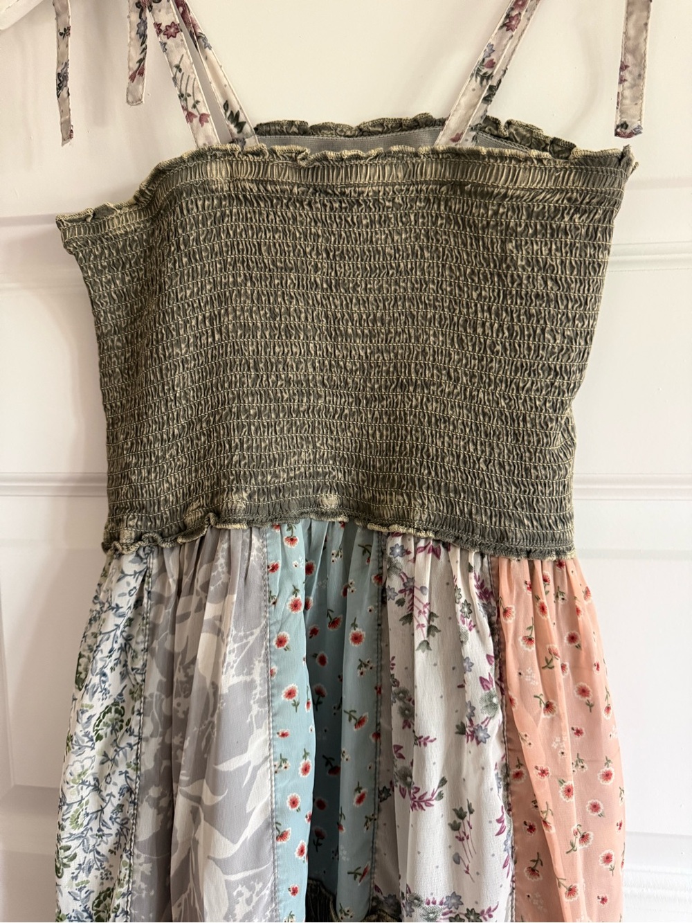 Young Threads NWT Boho Patchwork Tiered Maxi Dress - Picture 3 of 11